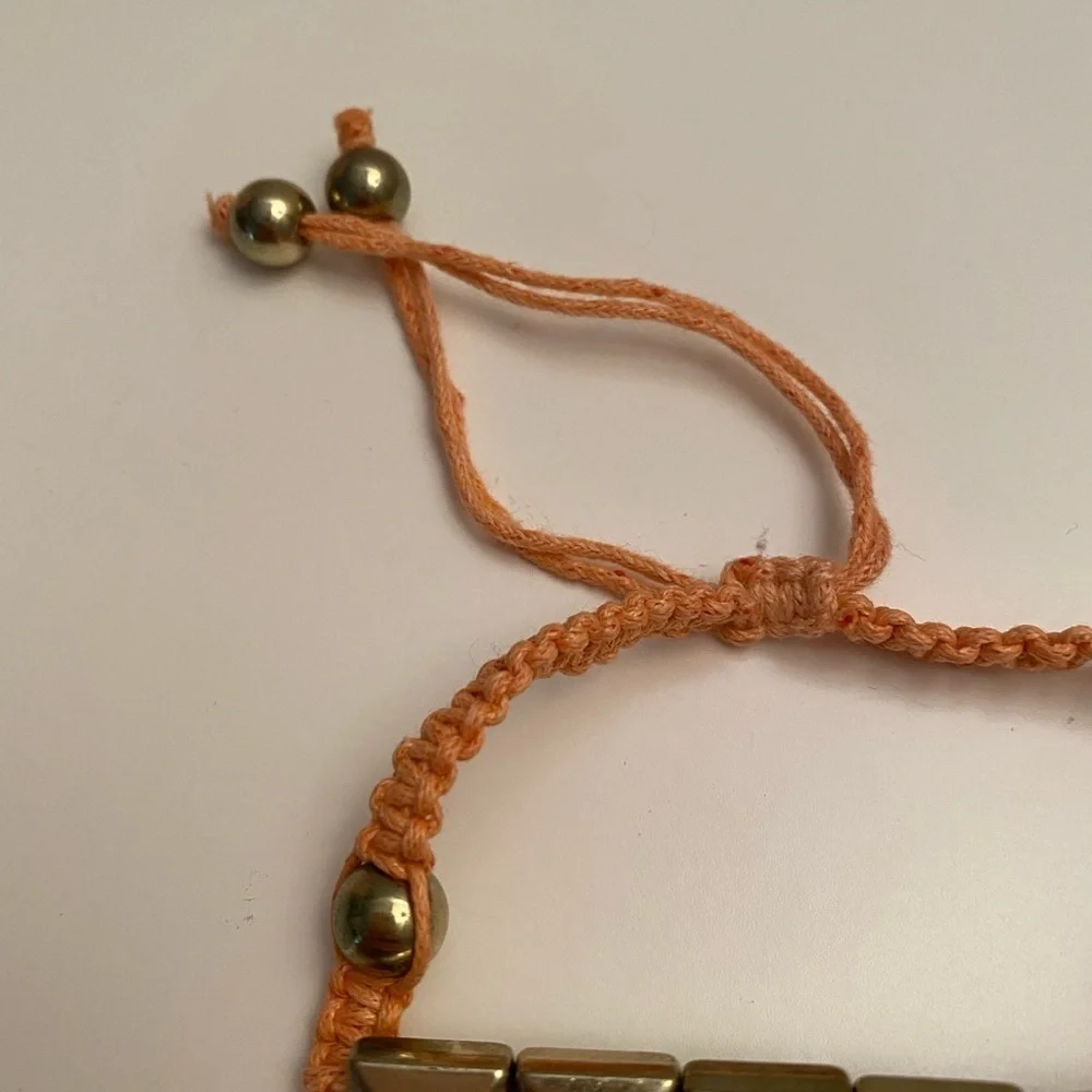 Set of two coral bracelets.